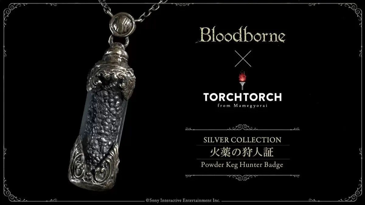 Silver Accessory Replicas of Powder Keg Hunter Badge from Bloodborne Is