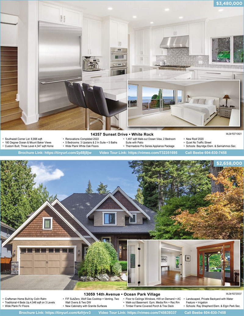 White Rock Real Estate, White Rock & South Surrey Living Beebe Cline