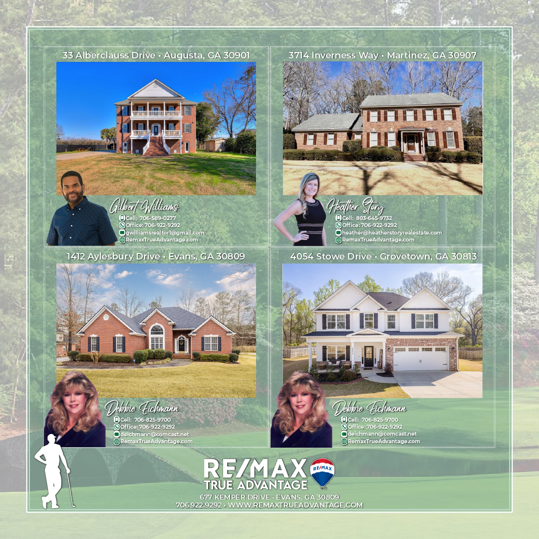 RE/MAX True Advantage, Evans real estate Near the Augusta Nationals