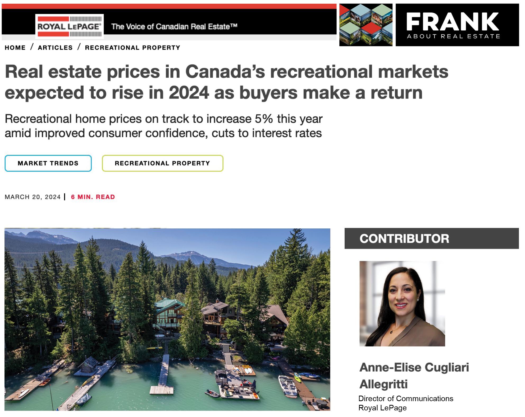 Blog Love for recreational living remains strong even during economic