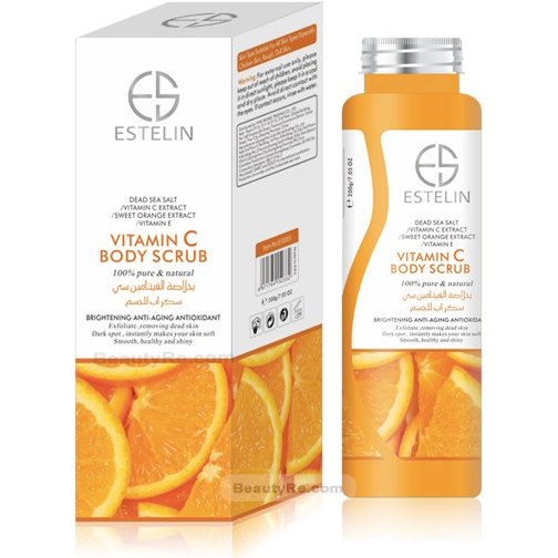 خرید و قیمت اسکراب بدن ویتامین c استلین ا Estelin Vitamin C Body Scrub