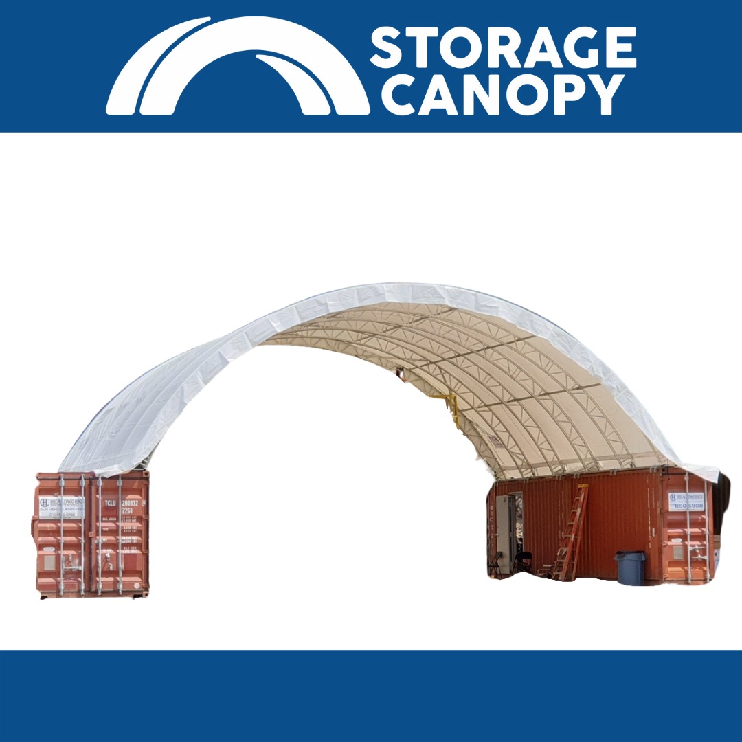 Shipping container roof 40W40L15H (ft) Double Truss