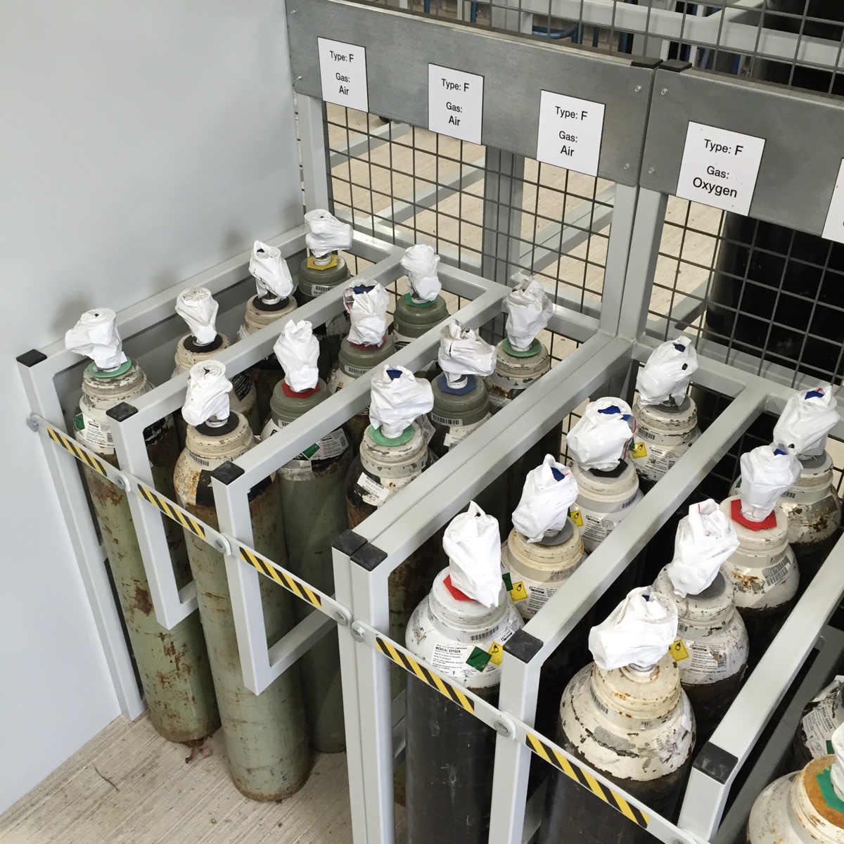 Lab Gas Cylinder Storage Racks Storage Aspects
