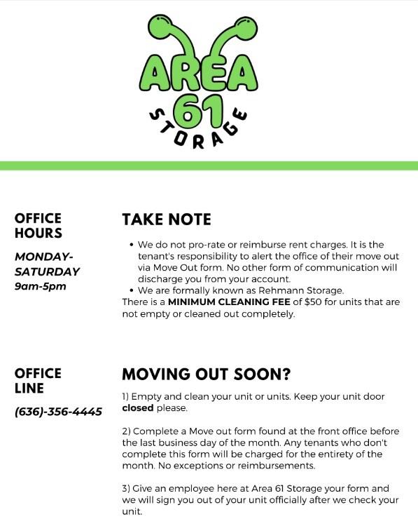 Storage Facility Moscow Mills MO Area 61 Storage