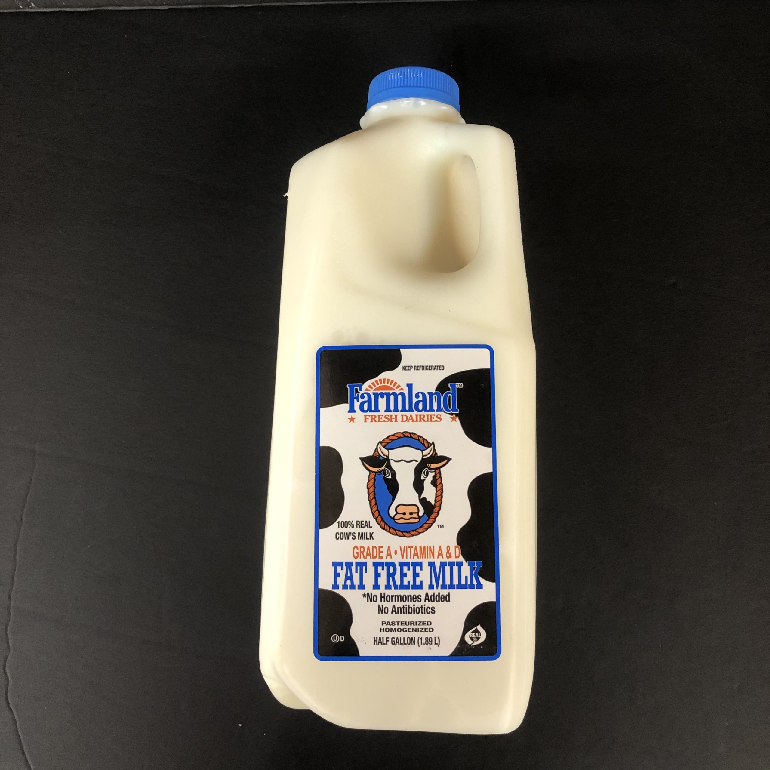 Milk, Fat Free Half Gallon Abma's Farm