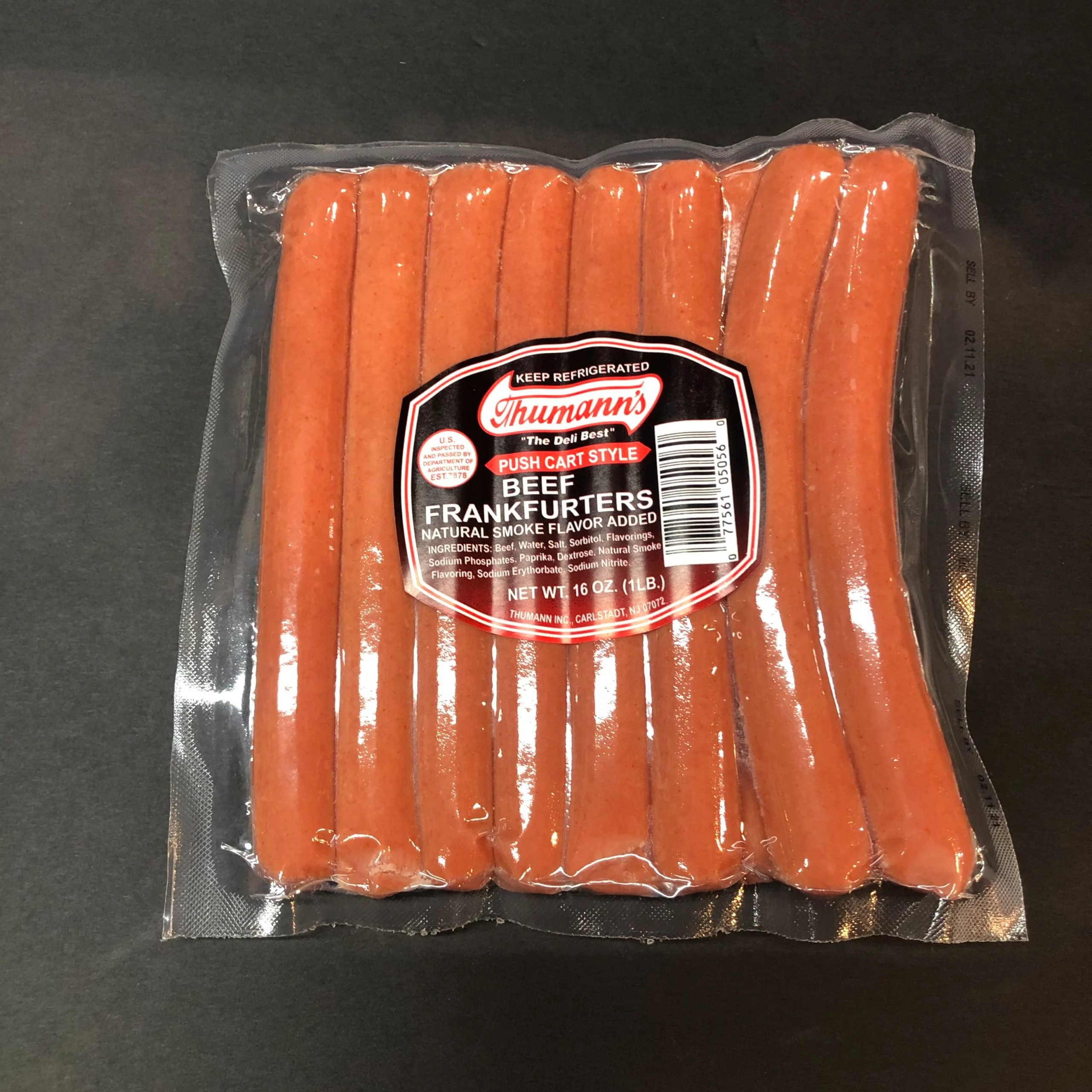 Beef Frankfurters, Thumann’s 16oz Abma's Farm