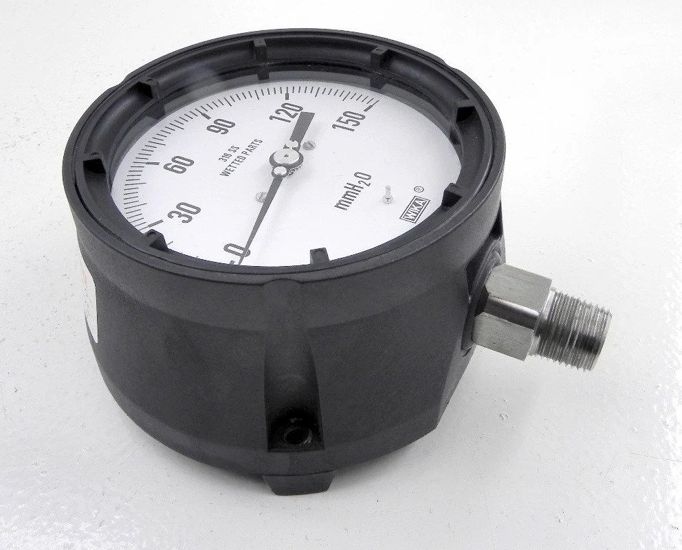 Wika Pressure Gauge 0150 mmH2O Advance Operations