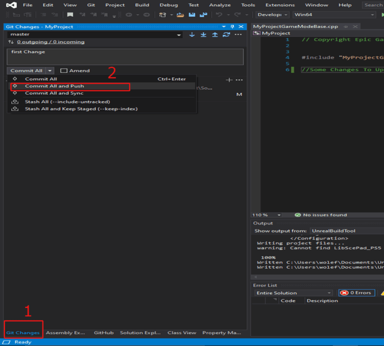 How To Publish Unreal Projects To Github From Visual Studio Tutorial