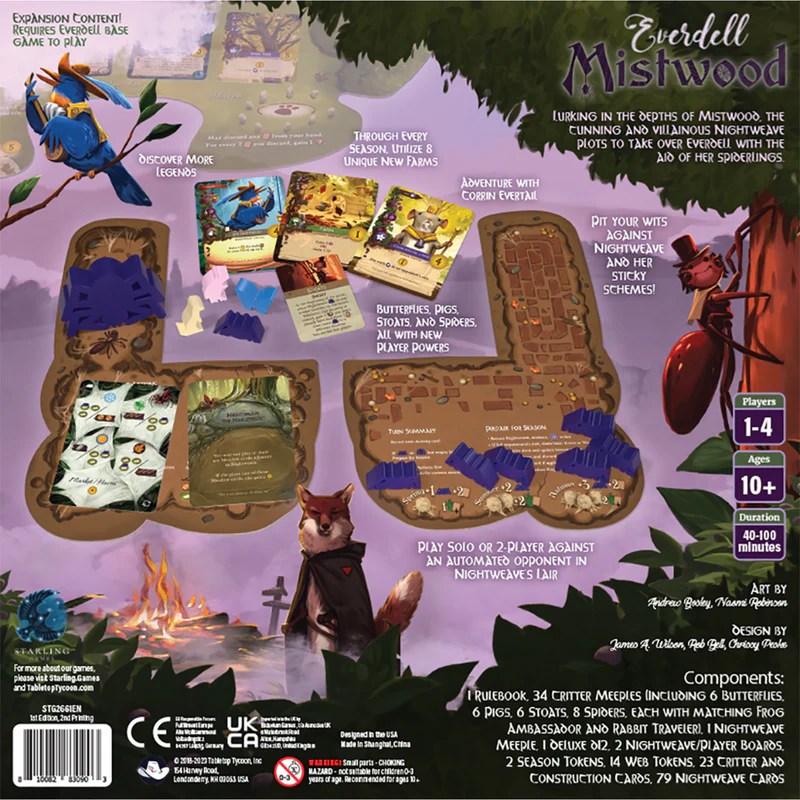 Everdell Board Game Mistwood Expansion Asmodee North America