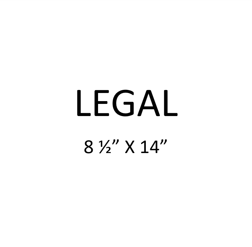 Copy legal size white paper 20 lb. BBI Print & Copy