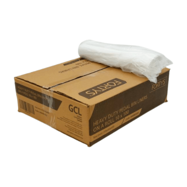 Blueleaf Fortys Heavy Duty Pedal Bin Liners on a Roll 10 x 100 (15ltr) Sacks and Liners