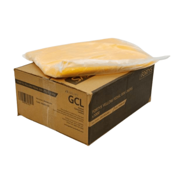 Blueleaf Fortys Yellow Pedal Bin Liners x 1000 Sacks and Liners