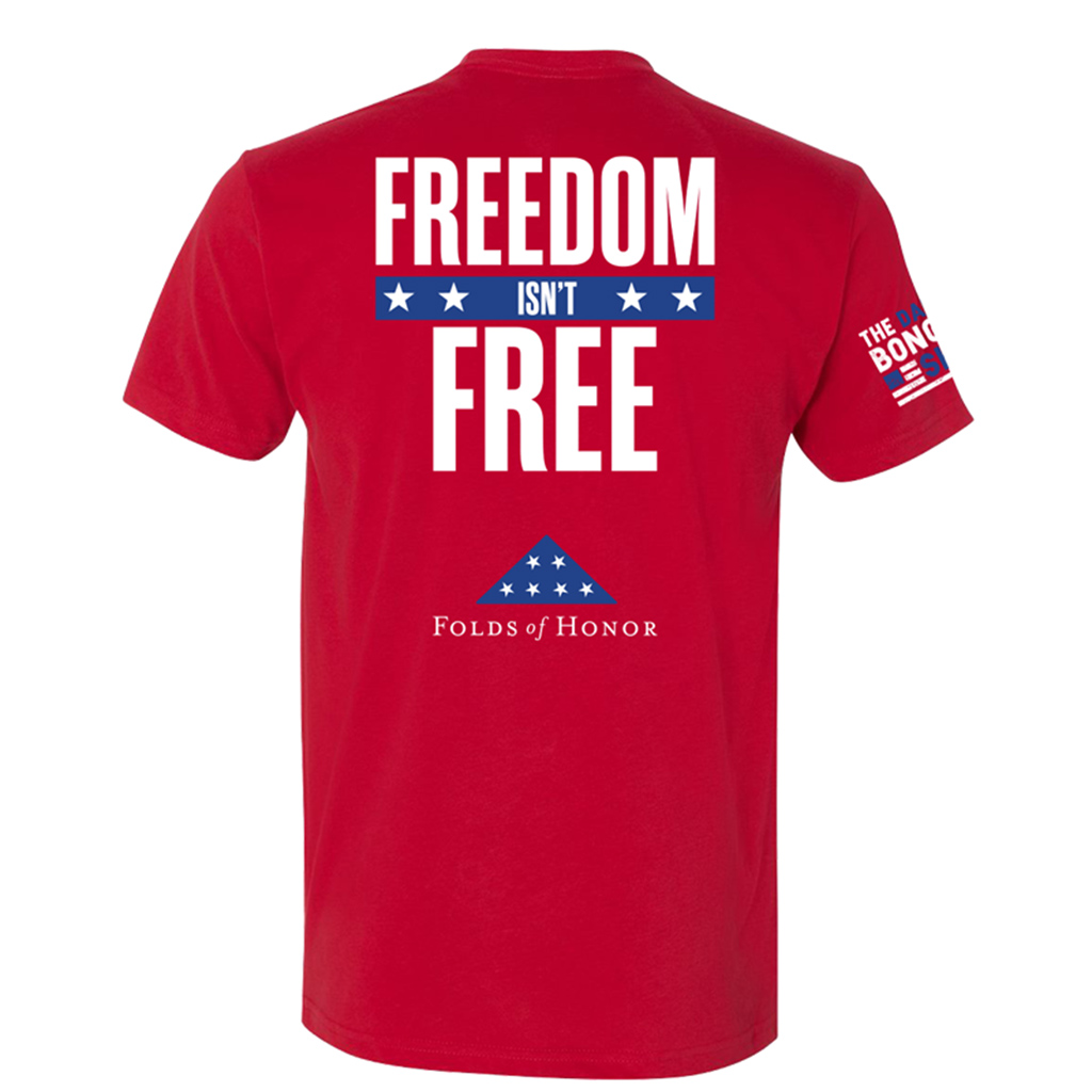 Red Folds of Honor/The Dan Bongino Show Tshirt Bongino Store