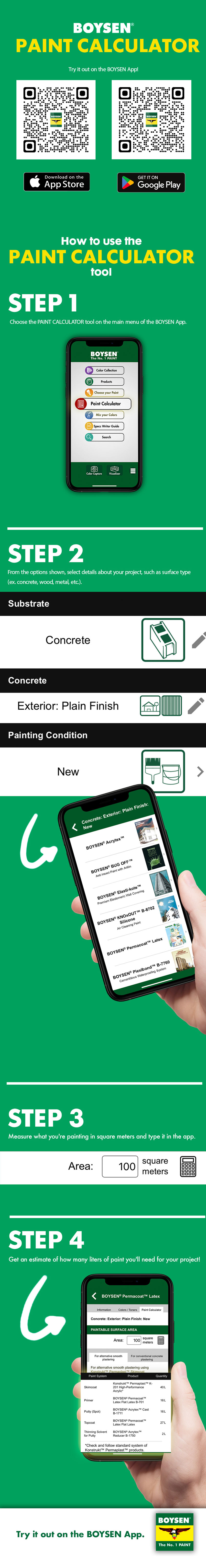 Pacific Paint (Boysen) Philippines, Inc., Calculator