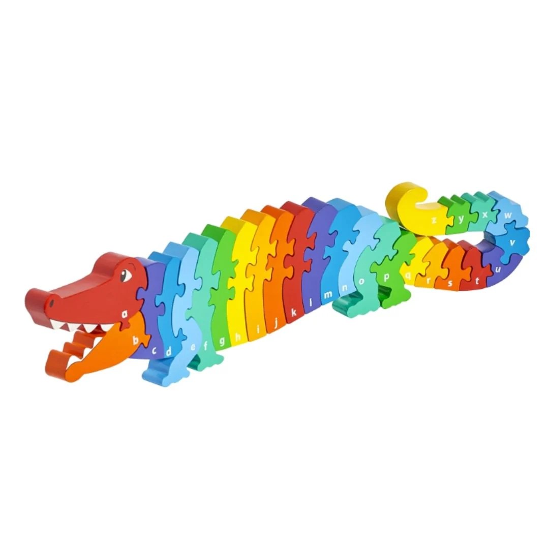 Wooden Crocodile Alphabet AZ Jigsaw Puzzle Centre for Alternative