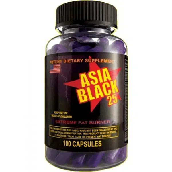 Asia Black 25 Cloma Pharma Quemador de Grasa 100 Cápsulas