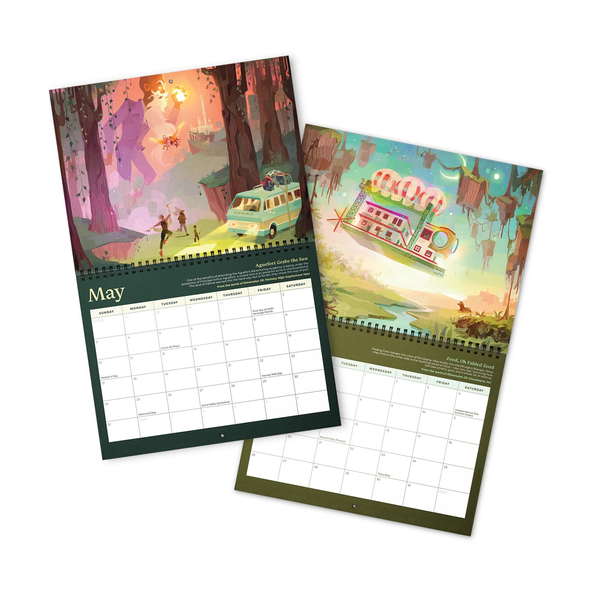 Worlds of Dimension 20 Calendar 2026 Dropout Store