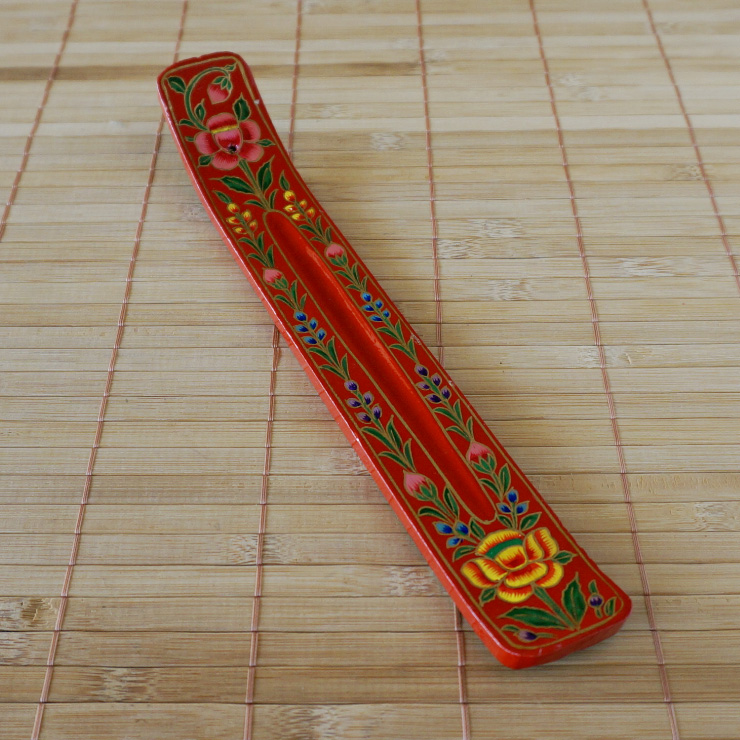 Wooden Incense holder hand painted DYC Store