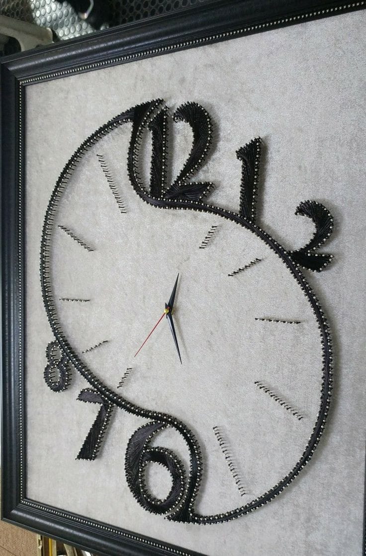 Wall Clock String Art Enhanced Education Group