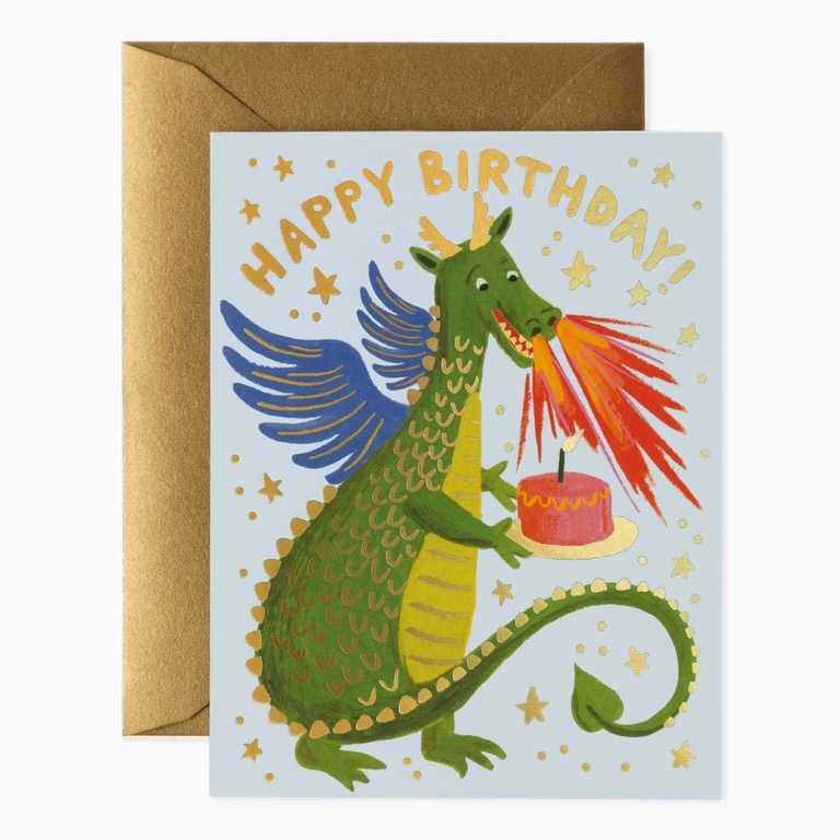 Dragon Birthday Card Empire Cake
