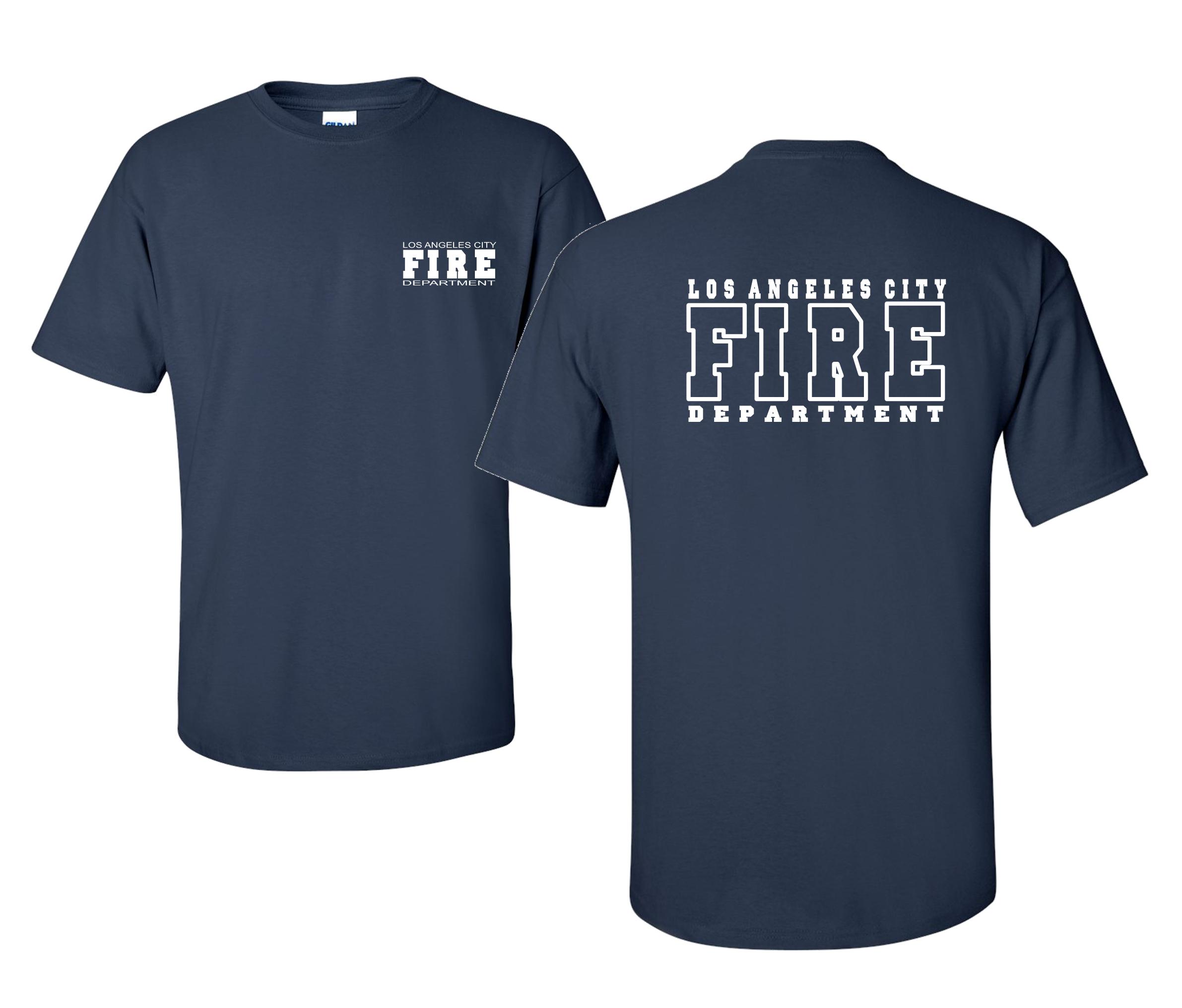 LAFD Los Angeles City Fire Dept. Uniform TShirt Fire Attire