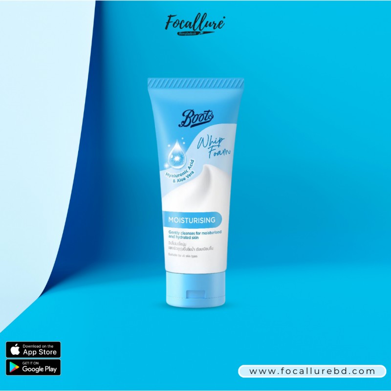 Boots Hyaluronic Acid & Aloe Vera Whip Foam Moisturising Face Wash