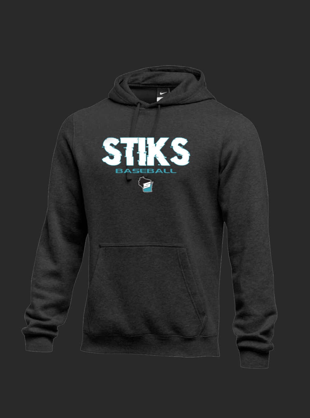 BSN Hoodie Black STiKS Glitch Logo GRB Pro Shop