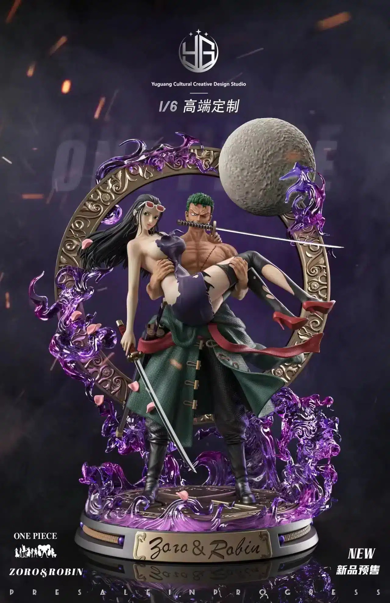One Piece Roronoa Zoro x Nico Robin 16 Resin Statue von Yuguang