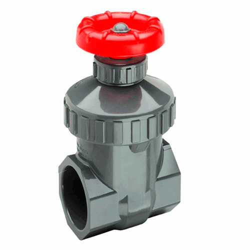 Spears 4" PVC Gate Valve with BunaN seals, Flange Ends 2013040