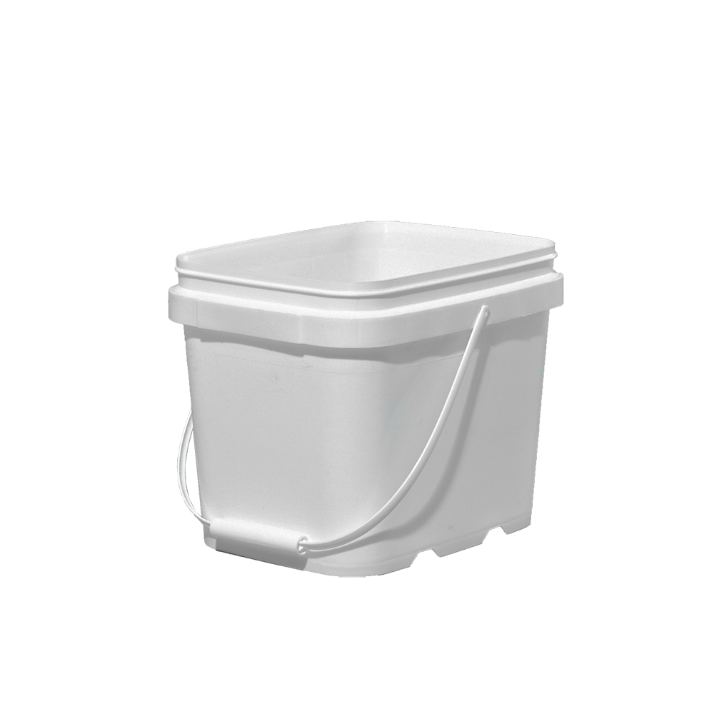 1.6 Gallon White PP EZStor Pail w/Handle, FDA & HPB Approved Illing