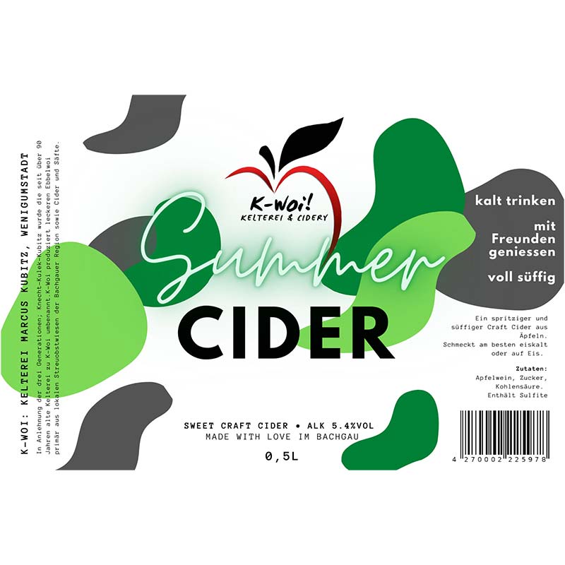 Summer Cider 6erPack KWoi! Kelterei