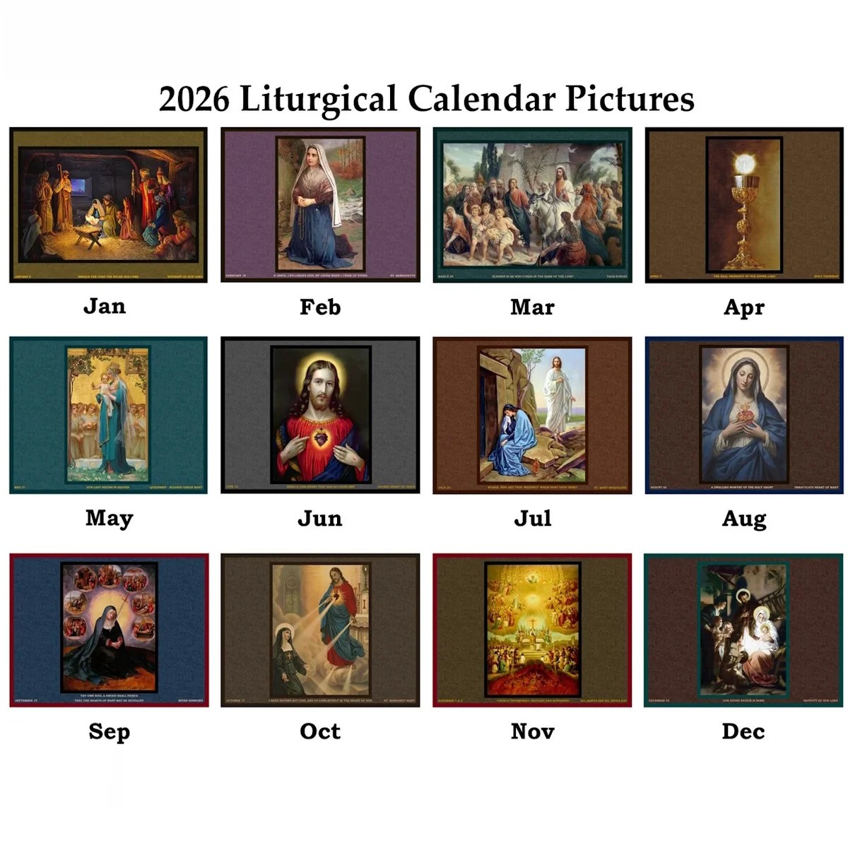 2026 Traditional Catholic Latin Mass Liturgical Calendar Latin Mass