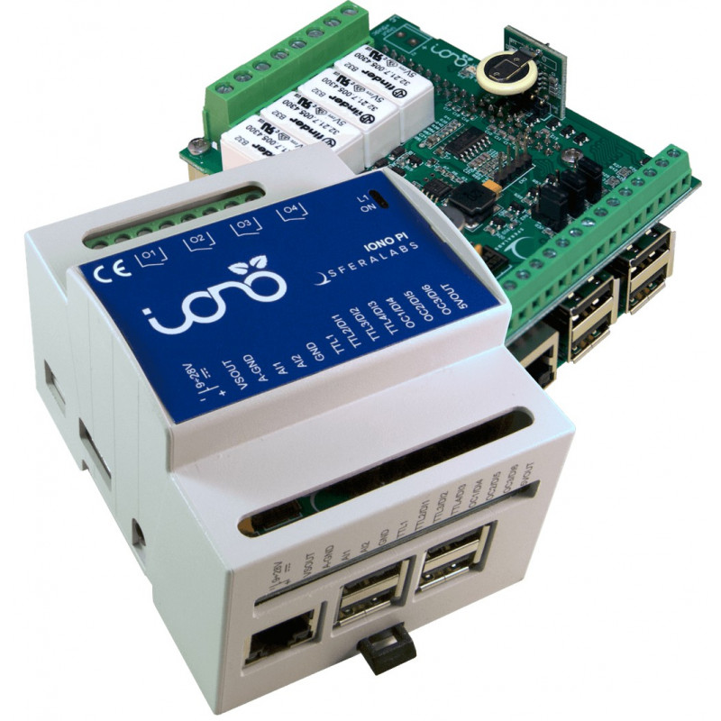 IONO PI Server based on Raspberry PI 4 relay 2 in analog 7 IO digital RTC