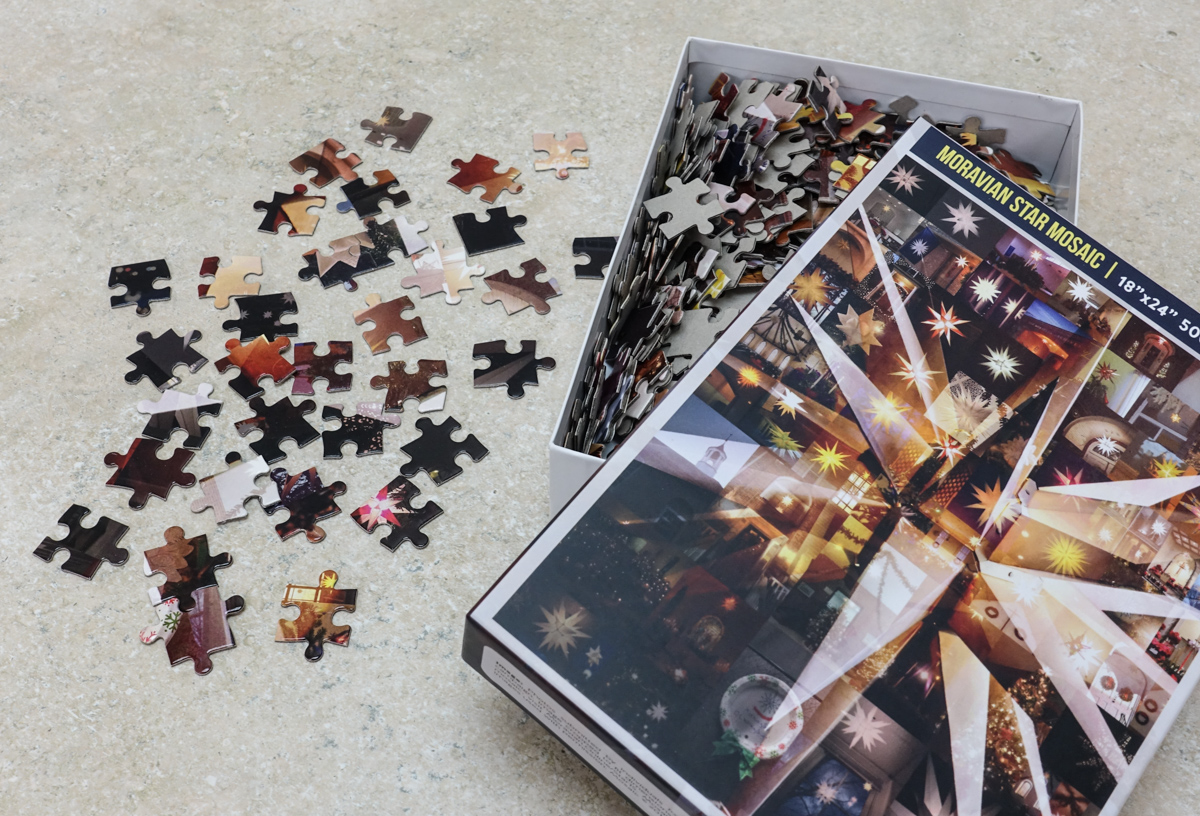 Moravian Star Mosaic 500Piece Puzzle Moravian Church in America