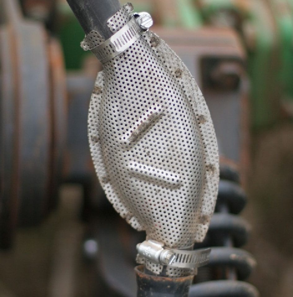 Stainless Steel Seed Brake for 1 1/4″ OD Hose (with baffle for airseeders). Needham Ag Store