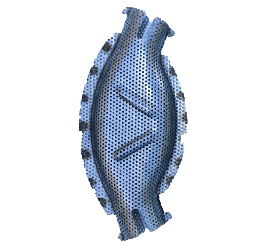 Stainless Steel Seed Brake for 1 1/2″ OD Hose (with baffle for airseeders). Needham Ag Store