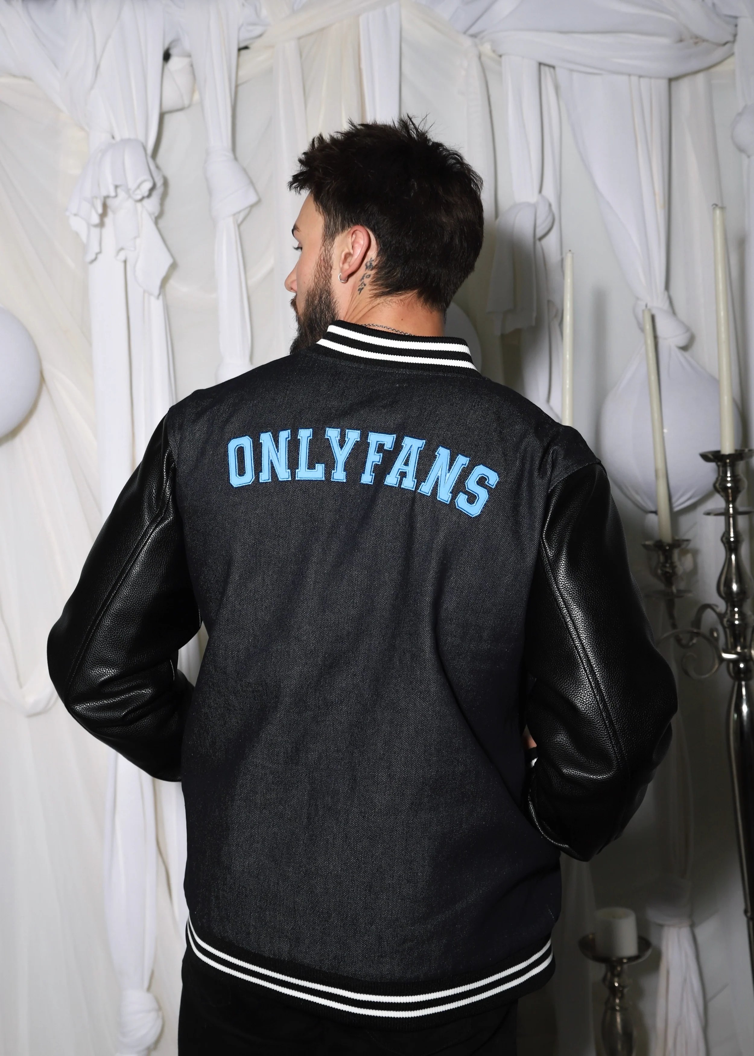 OnlyFans Varsity Jacket – Denim | Official Merchandise