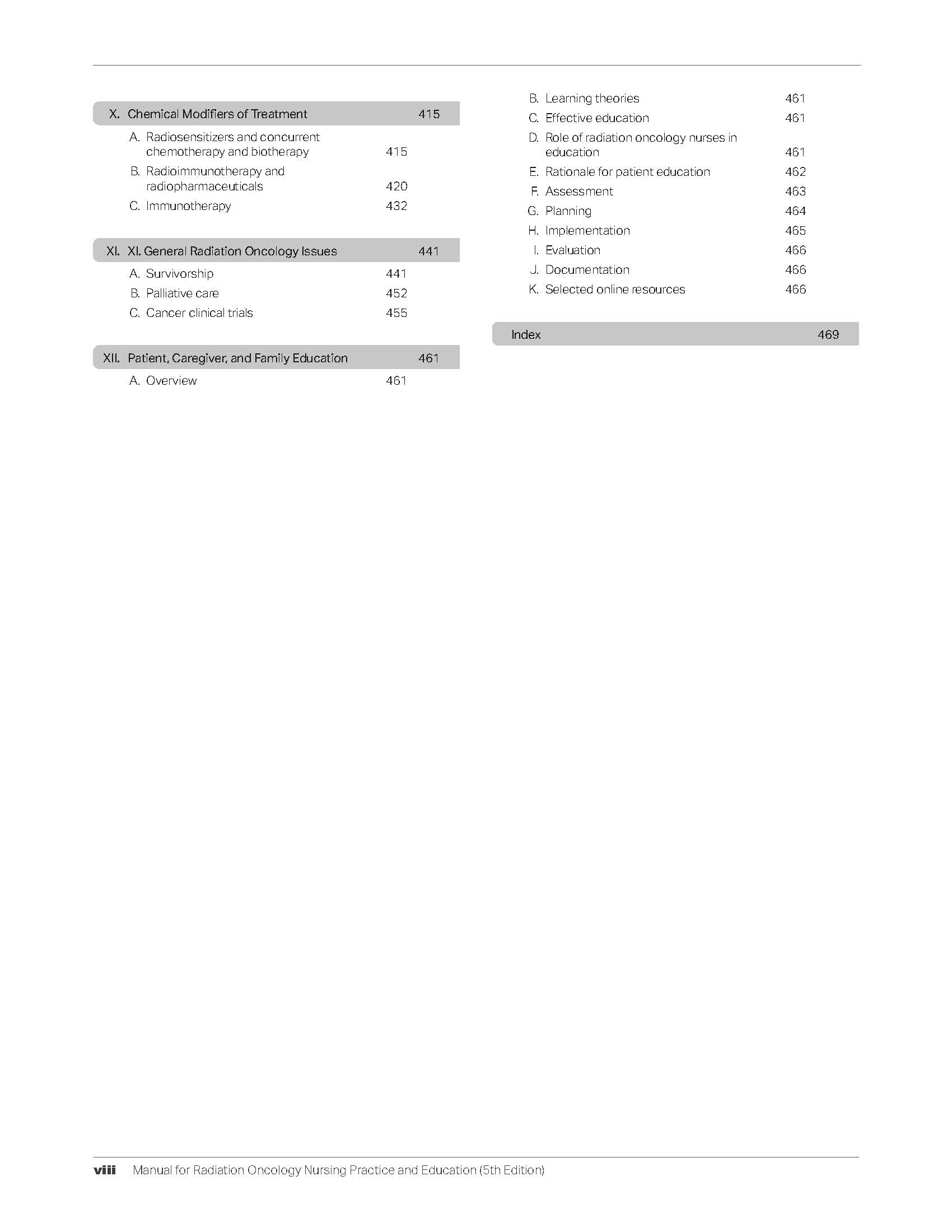 Manual for Radiation Oncology Nursing Practice and Education (Fifth Edition) ONS