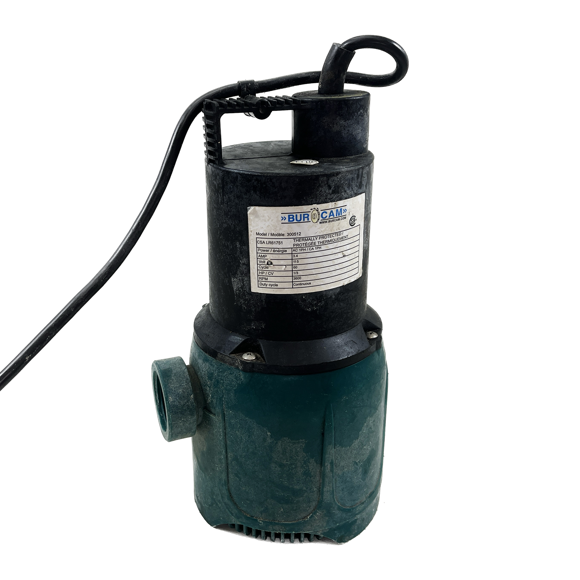 Burcam Submersible Pump OTL store