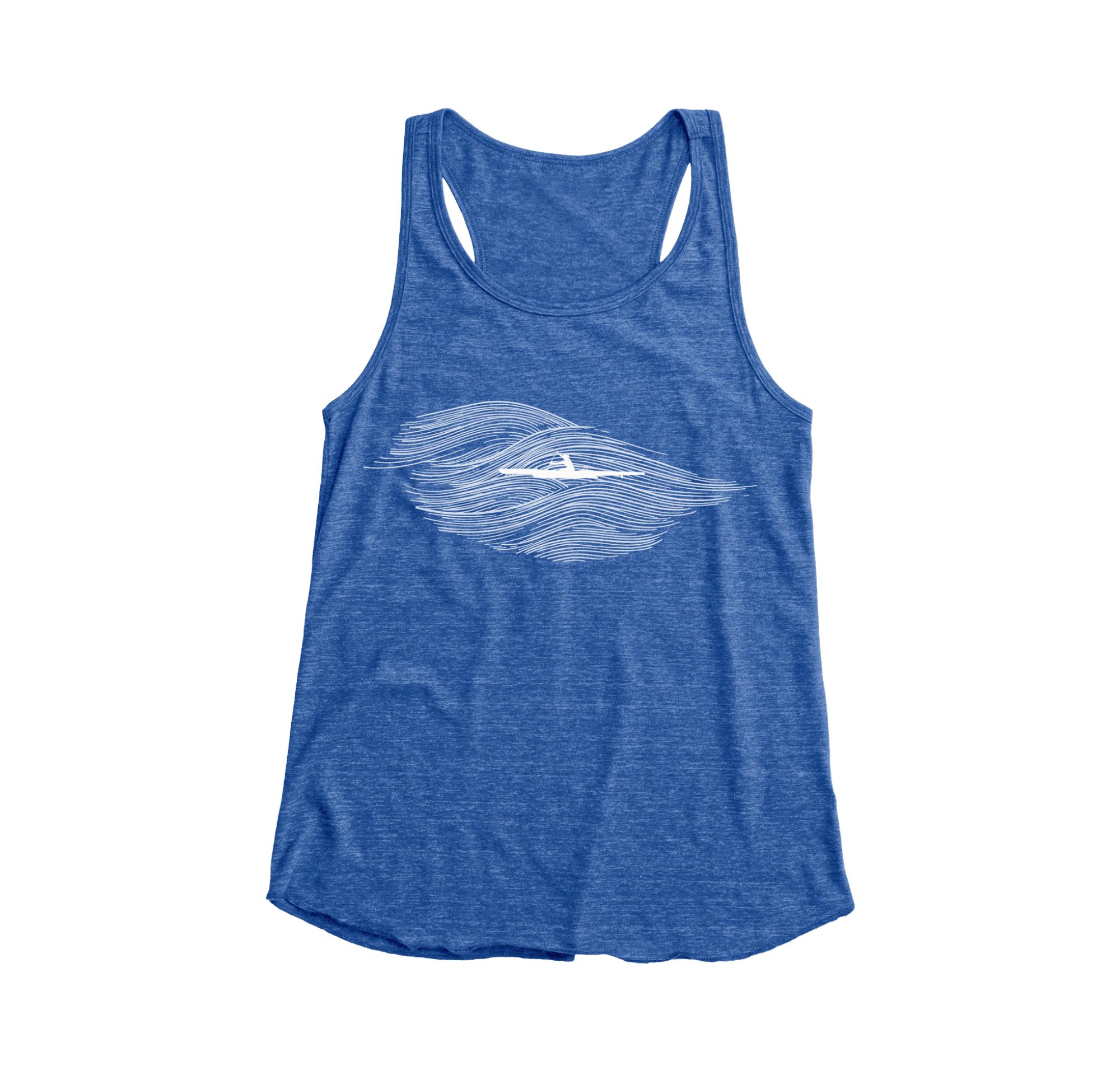 Women’s OC1 Flow Racerback Tank Cali Blue Outriggerzone Store