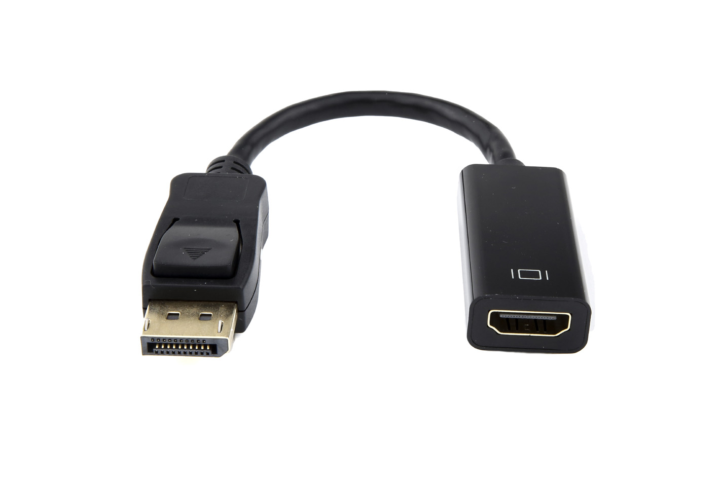 DisplayPort Male with Latch to HDMI Female Adapter, Black Pactech Store