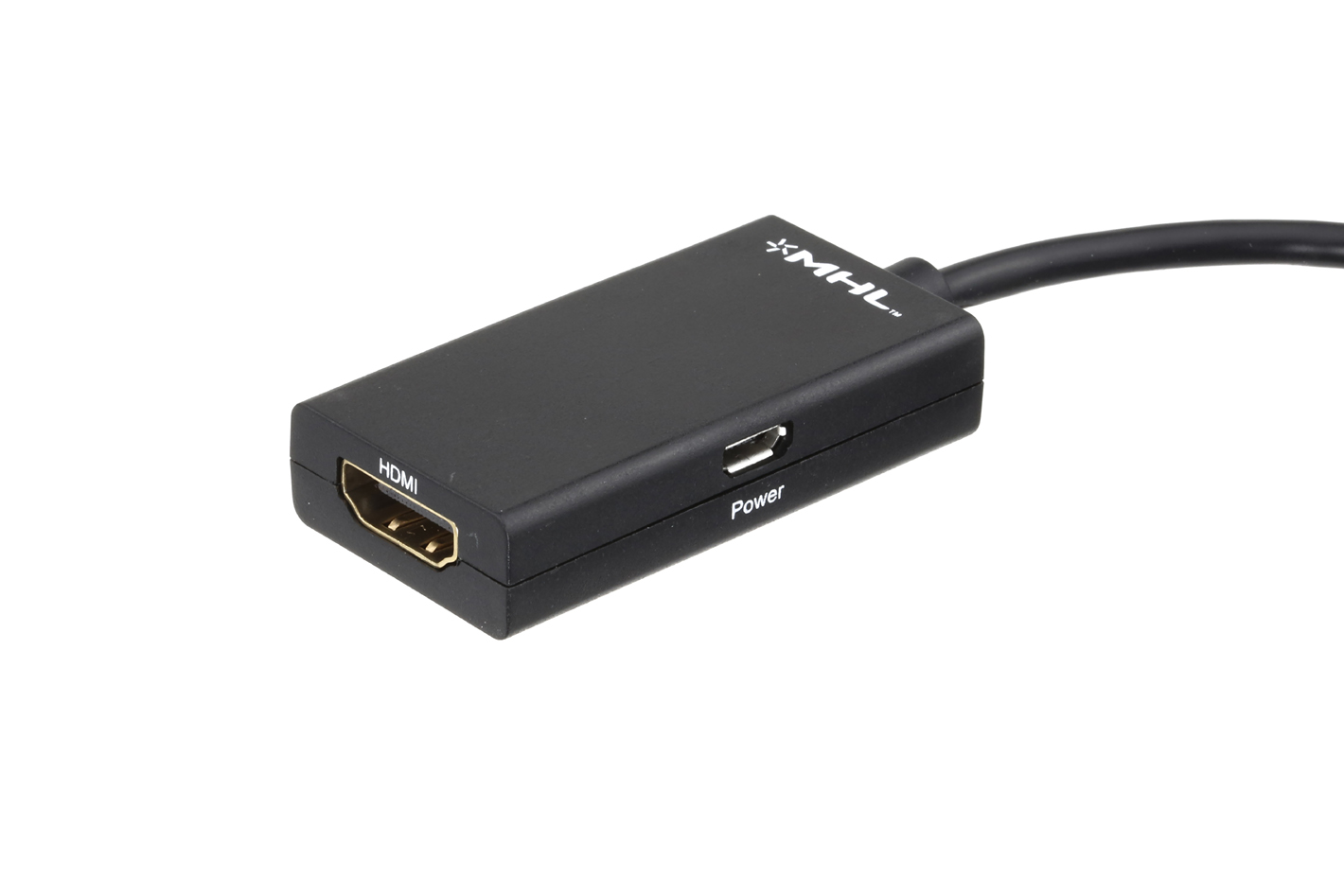 USB 2.0 Micro B Male to HDMI A Female Adapter, Black Pactech Store