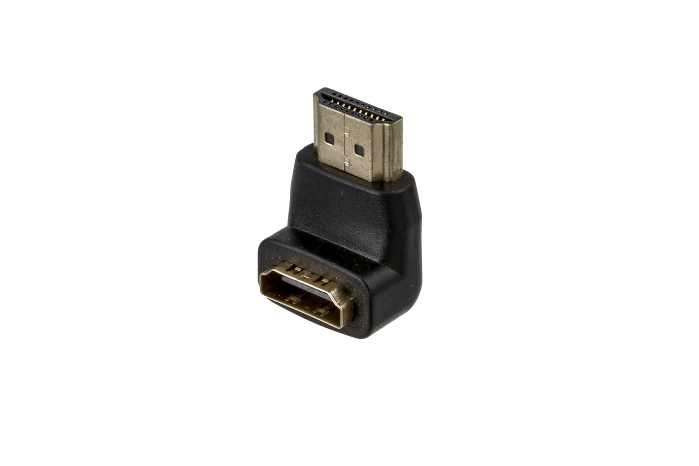 HDMI Male to HDMI Female 90 Degree Adapter, Black - Pactech Store