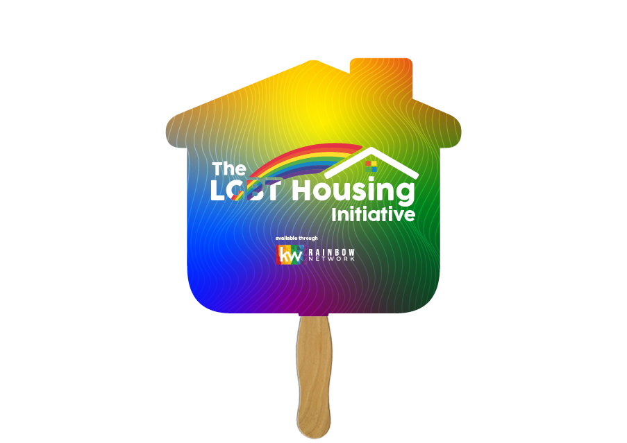The LGBT Housing Initiative House Shaped Fan