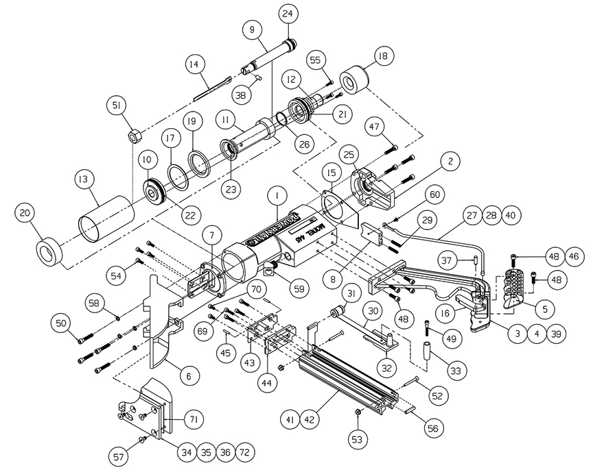 Model 445 Schematic View Click on the number to view the part