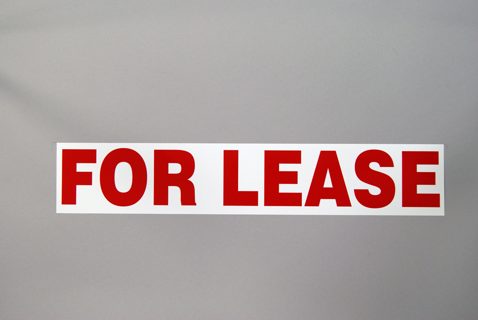 Sticker For Lease R&W Realty Shop