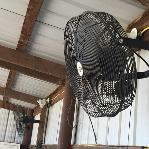 18" Basket Fan RAMM Horse Fencing & Stalls