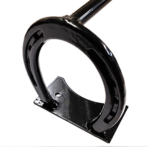 41" Horseshoe Blanket Bar, PowderCoated Black RAMM Stalls