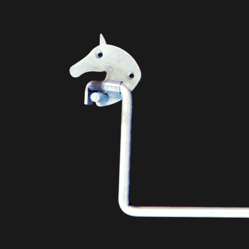 40.5" Horse Head Blanket Bar, Galvalume RAMM Stalls