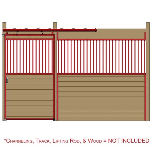 Premium Track Door Hardware Kit RAMM Horse Stalls